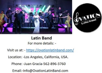 Book Ovation Latin Band for various Latin Music Events.